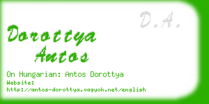 dorottya antos business card